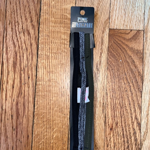 Victoria's Secret Pink Reflective Grey Headband and ultimate headband nwt - Picture 7 of 15